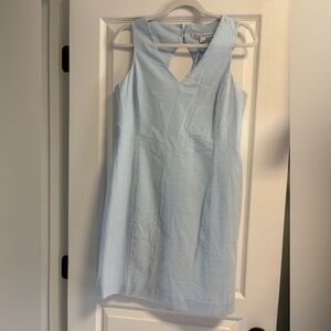 Southern Tide Light Blue & White Baxlee Seersucker  Dress